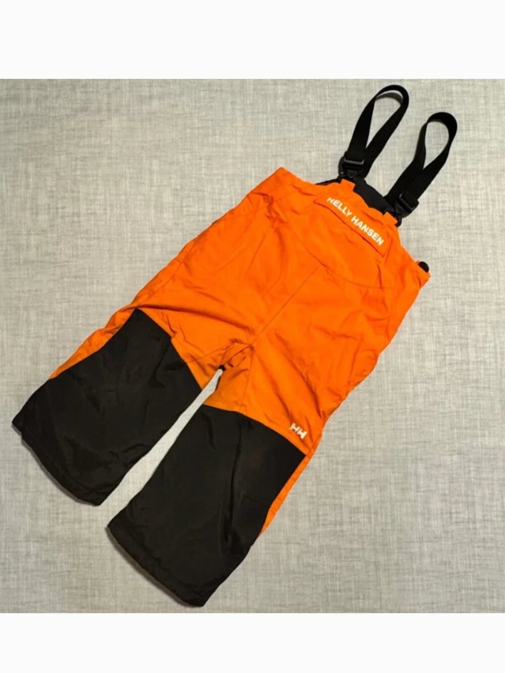 Helly Hansen Ski Pants 2T/EU92 Bib K-Rider Style Orange Black Insulated